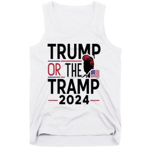 Trump Or The Tramp 2024 Funny Election Tank Top