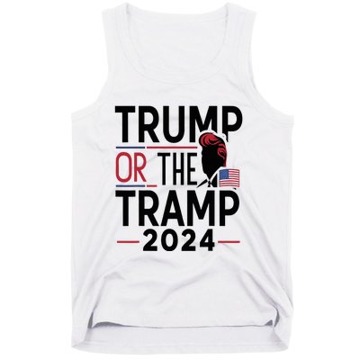 Trump Or The Tramp 2024 Funny Election Tank Top