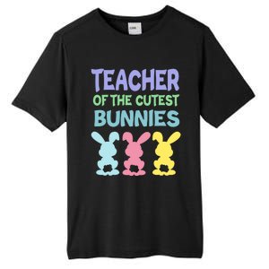 Teacher Of The Cutest Bunnies Easter Teacher Bunny Students Gift Tall Fusion ChromaSoft Performance T-Shirt