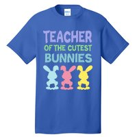 Teacher Of The Cutest Bunnies Easter Teacher Bunny Students Gift Tall T-Shirt