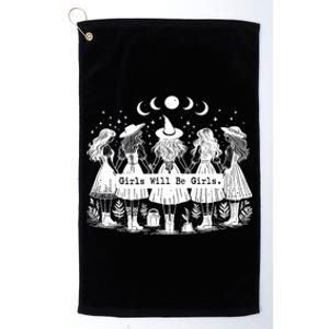 Trick Or Treat Witch Witches Girl Will Be Girl Halloween Platinum Collection Golf Towel