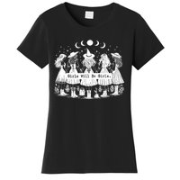 Trick Or Treat Witch Witches Girl Will Be Girl Halloween Women's T-Shirt