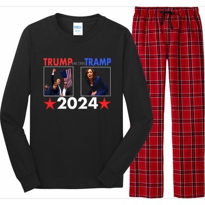 Trump Or The Tramp 2024 Vote For Trump Trump Vance 2024 Long Sleeve Pajama Set