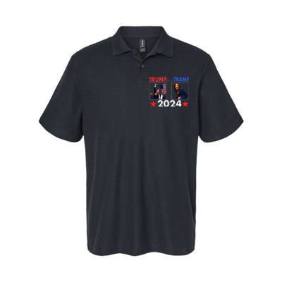 Trump Or The Tramp 2024 Vote For Trump Trump Vance 2024 Softstyle Adult Sport Polo