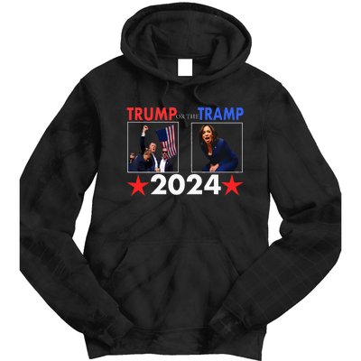 Trump Or The Tramp 2024 Vote For Trump Trump Vance 2024 Tie Dye Hoodie