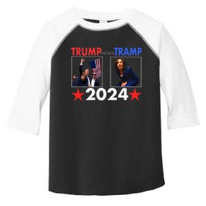 Trump Or The Tramp 2024 Vote For Trump Trump Vance 2024 Toddler Fine Jersey T-Shirt