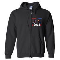 Trump Or The Tramp 2024 Vote For Trump Trump Vance 2024 Full Zip Hoodie