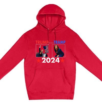 Trump Or The Tramp 2024 Vote For Trump Trump Vance 2024 Premium Pullover Hoodie