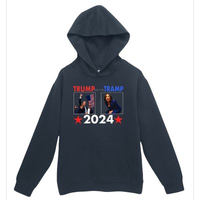 Trump Or The Tramp 2024 Vote For Trump Trump Vance 2024 Urban Pullover Hoodie