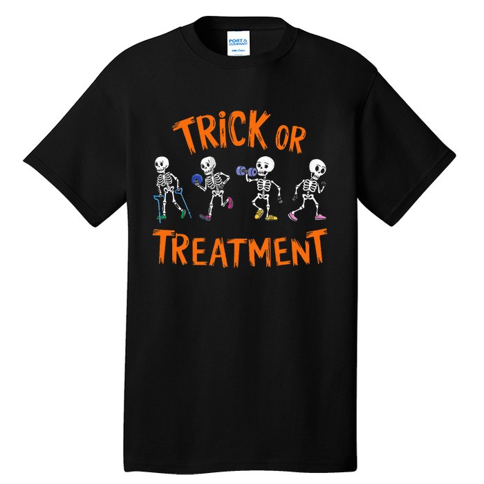 Trick Or Treatment Pt Physical Therapy Therapist Halloween Tall T-Shirt