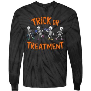 Trick Or Treatment Pt Physical Therapy Therapist Halloween Tie-Dye Long Sleeve Shirt