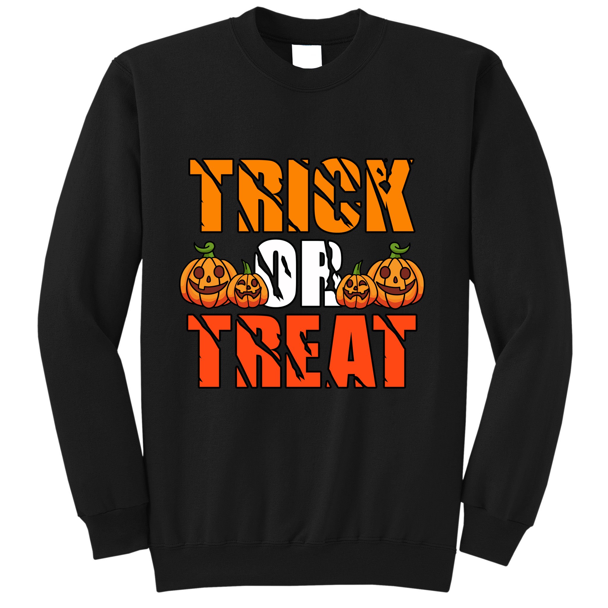 Trick Or Treat Halloween Festive Pumpkin Sweatshirt