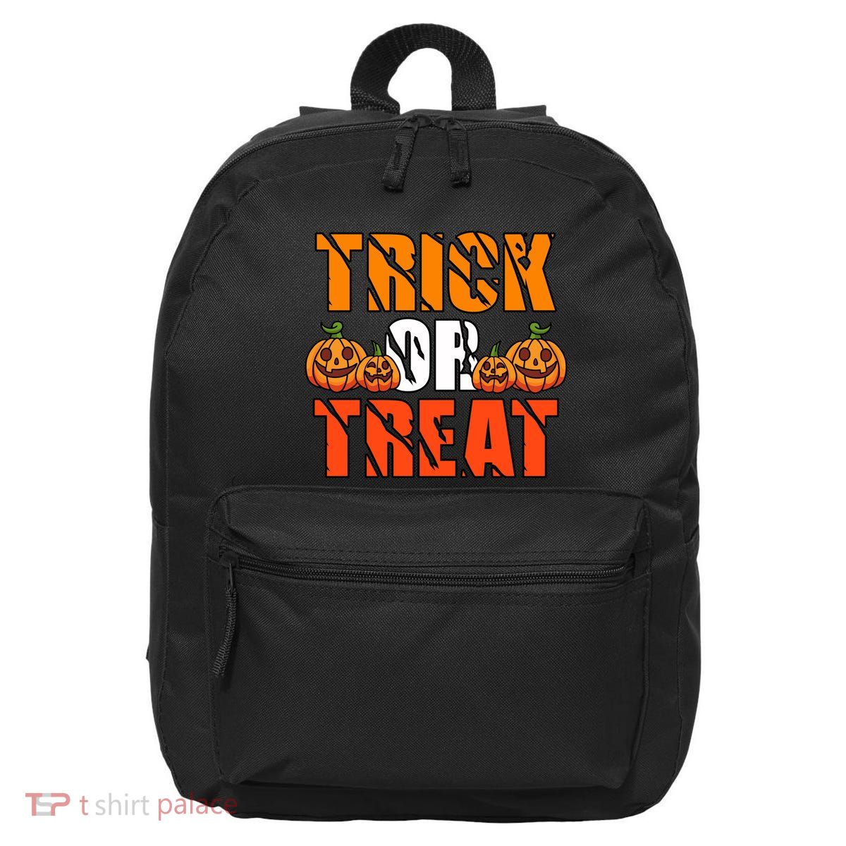 Trick Or Treat Halloween Festive Pumpkin 16 in Basic Backpack