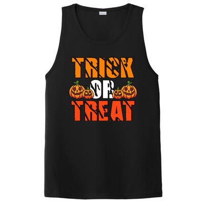 Trick Or Treat Halloween Festive Pumpkin PosiCharge Competitor Tank