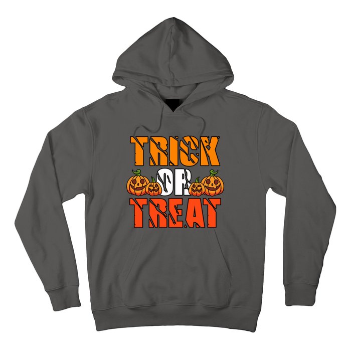 Trick Or Treat Halloween Festive Pumpkin Hoodie