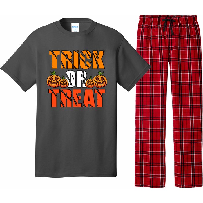 Trick Or Treat Halloween Festive Pumpkin Pajama Set