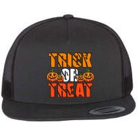 Trick Or Treat Halloween Festive Pumpkin Flatbill Hat