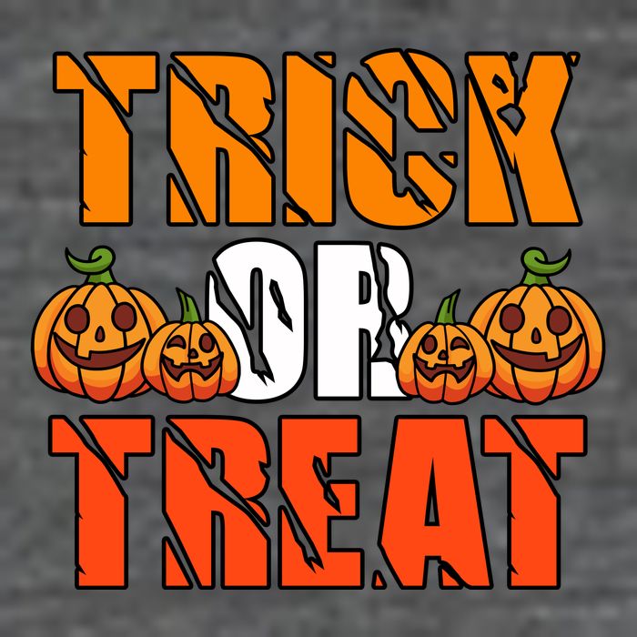 Trick Or Treat Halloween Festive Pumpkin Flatbill Hat