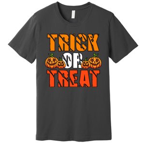 Trick Or Treat Halloween Festive Pumpkin Premium T-Shirt