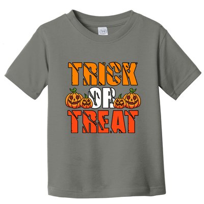 Trick Or Treat Halloween Festive Pumpkin Toddler T-Shirt