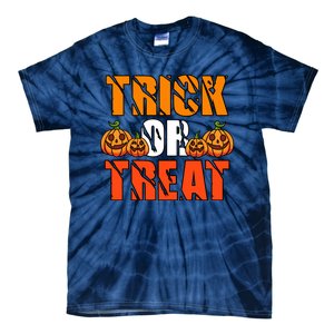 Trick Or Treat Halloween Festive Pumpkin Tie-Dye T-Shirt