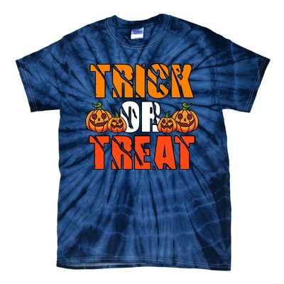 Trick Or Treat Halloween Festive Pumpkin Tie-Dye T-Shirt