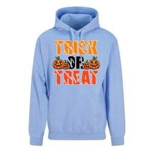 Trick Or Treat Halloween Festive Pumpkin Unisex Surf Hoodie