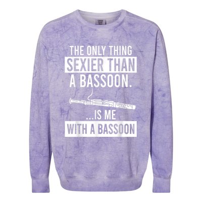 The Only Thing Sexier Than A Bassoon Is Me With A Bassoon Colorblast Crewneck Sweatshirt