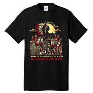 Trail Of Tears Where Thousands Of Native Voices Were Tall T-Shirt