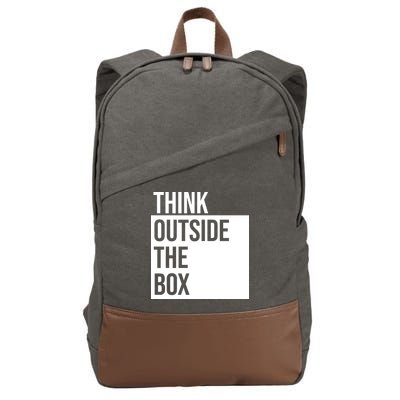 Think Outside The Box Cotton Canvas Backpack