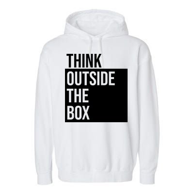 Think Outside The Box Garment-Dyed Fleece Hoodie