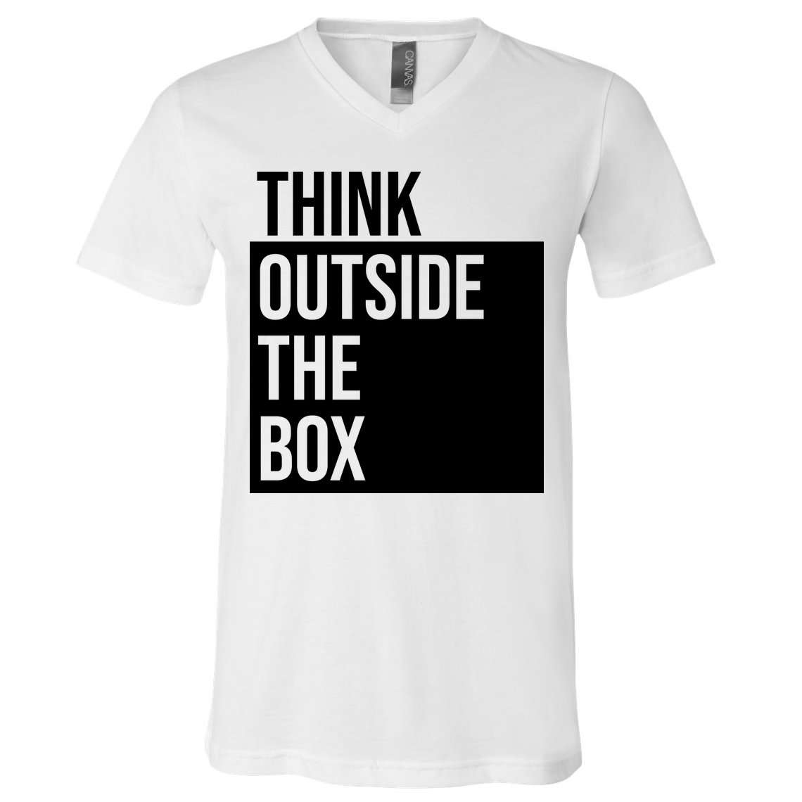 Think Outside The Box V-Neck T-Shirt