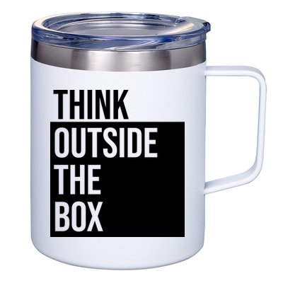 Think Outside The Box 12oz Stainless Steel Coffee Mug