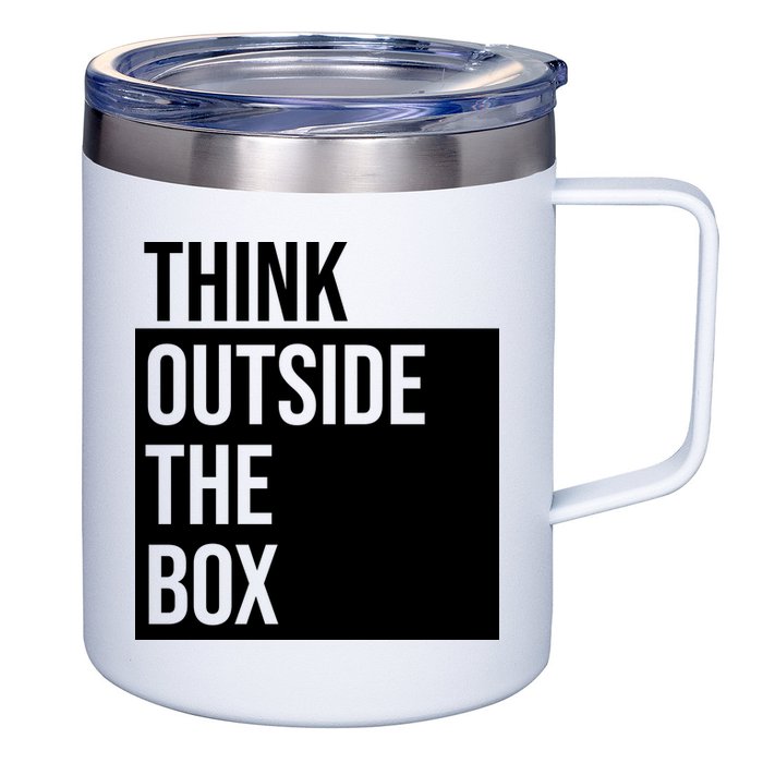 Think Outside The Box 12oz Stainless Steel Coffee Mug