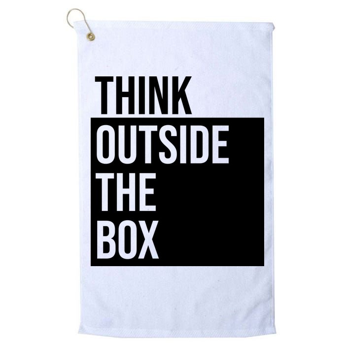 Think Outside The Box Golf Towel