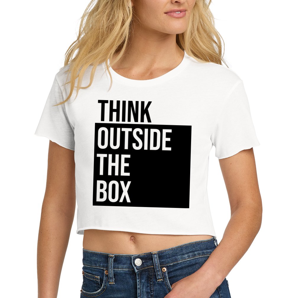 Think Outside The Box Crop Top