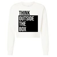 Think Outside The Box Cropped Pullover Crew