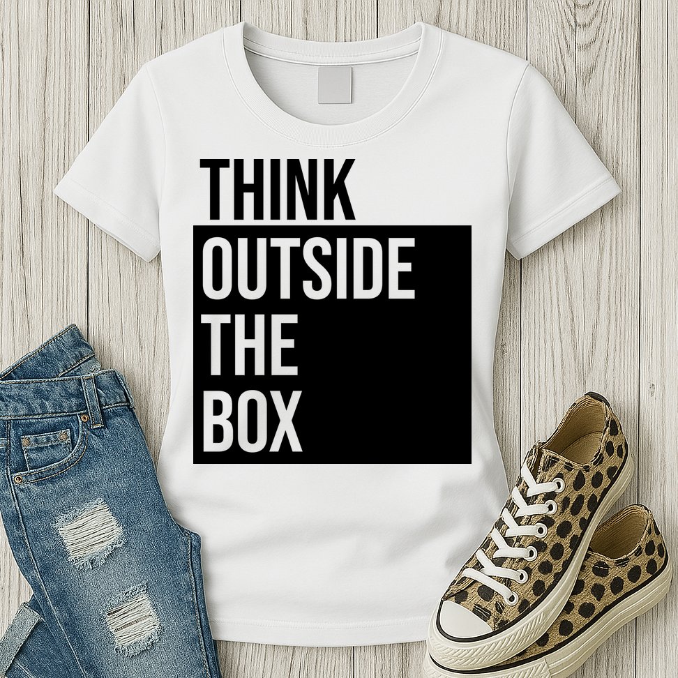 Think Outside The Box Womens T-Shirt