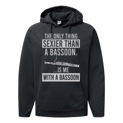 The Only Thing Sexier Than A Bassoon Is Me With A Bassoon Performance Fleece Hoodie