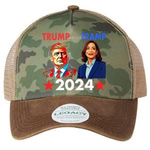 Trump Or The Tramp 2024 Vote For Trump Trump Vance 2024 Legacy Tie Dye Trucker Hat