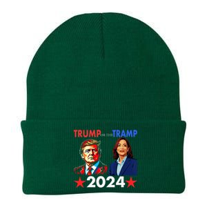 Trump Or The Tramp 2024 Vote For Trump Trump Vance 2024 Knit Cap Winter Beanie