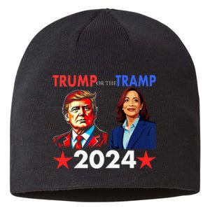 Trump Or The Tramp 2024 Vote For Trump Trump Vance 2024 Sustainable Beanie