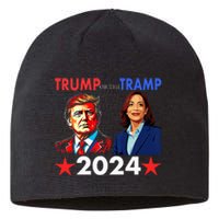 Trump Or The Tramp 2024 Vote For Trump Trump Vance 2024 Sustainable Beanie