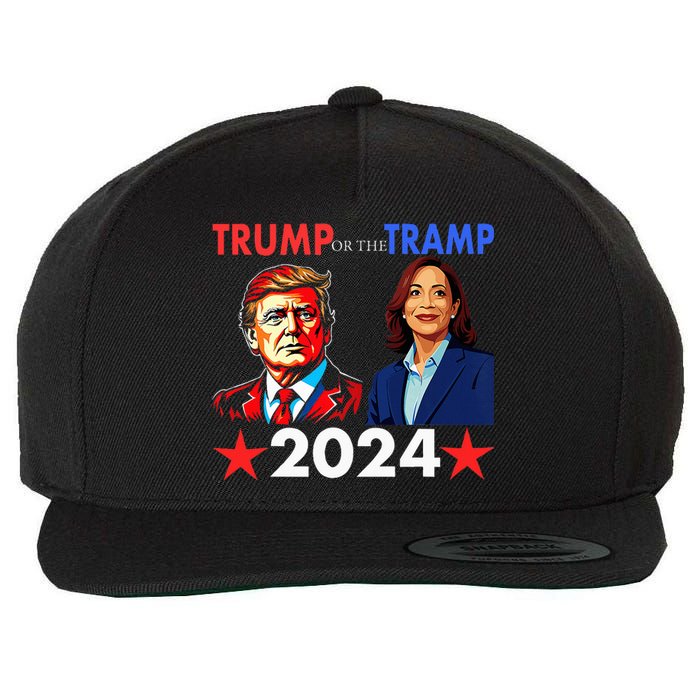 Trump Or The Tramp 2024 Vote For Trump Trump Vance 2024 Wool Snapback Cap