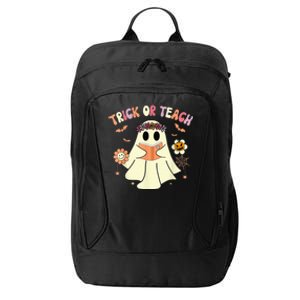 Trick Or Teach Funny Teacher Halloween Shirts Wo Costume City Backpack