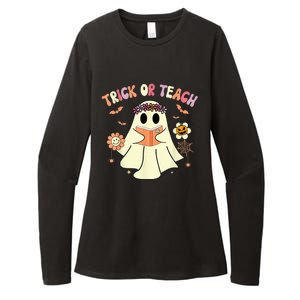 Trick Or Teach Funny Teacher Halloween Shirts Wo Costume Womens CVC Long Sleeve Shirt