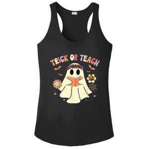 Trick Or Teach Funny Teacher Halloween Shirts Wo Costume Ladies PosiCharge Competitor Racerback Tank