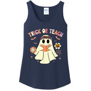 Trick Or Teach Funny Teacher Halloween Shirts Wo Costume Ladies Essential Tank