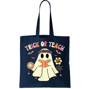 Trick Or Teach Funny Teacher Halloween Shirts Wo Costume Tote Bag