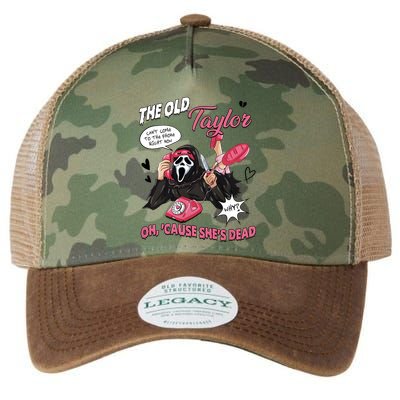 The Old TS Cant Come To The Phone Right Now Funny Halloween Ghostface Legacy Tie Dye Trucker Hat